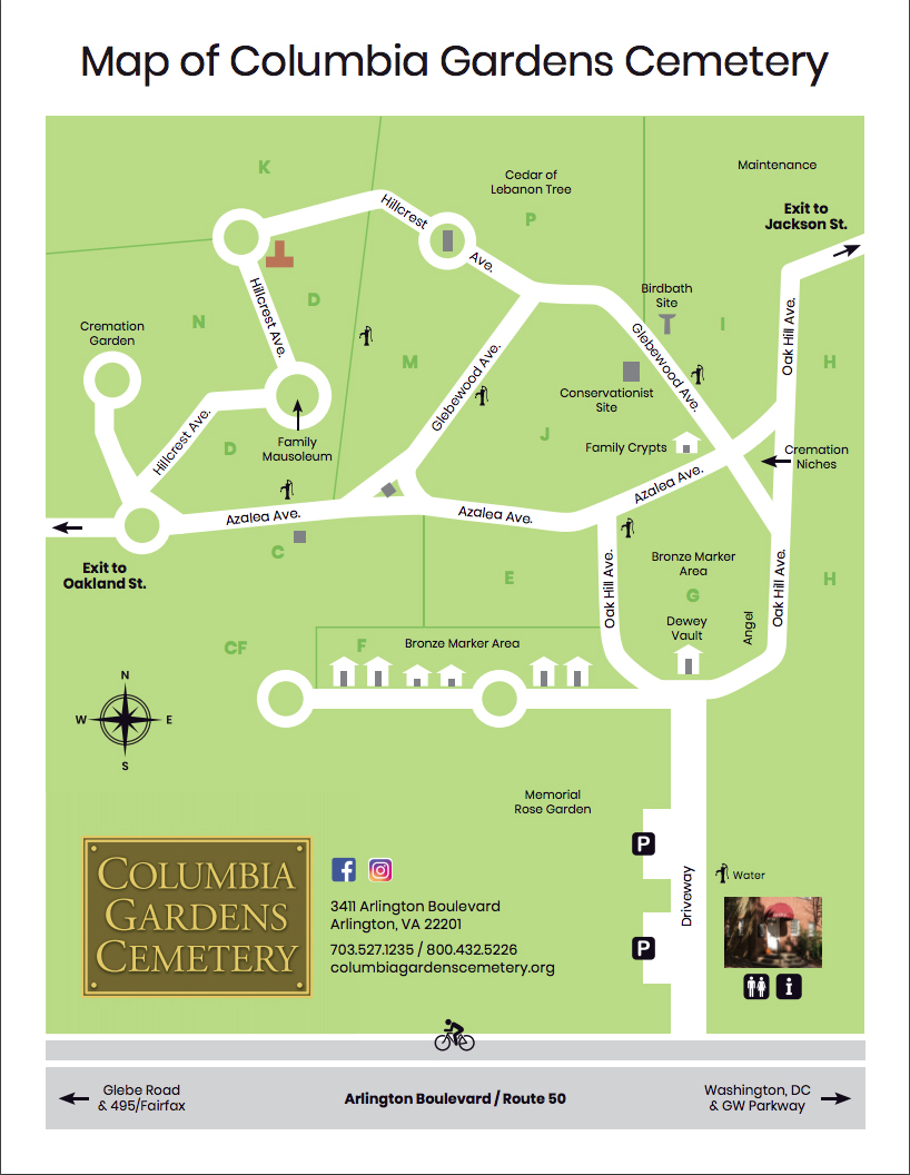 Columbia Gardens Cemetery Contact Us